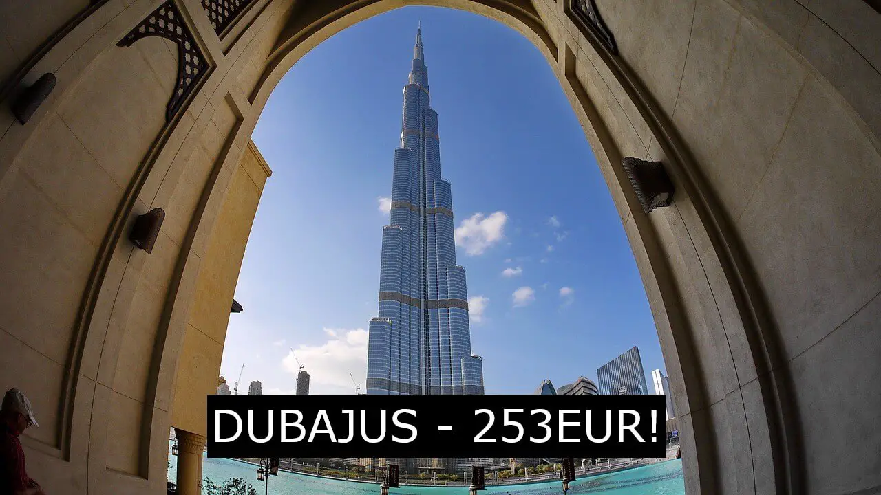 Skrendam pigiai į JAE? Pigūs tiesioginiai skrydžiai į Dubajų iš Rygos nuo 253Eur į abi puses!