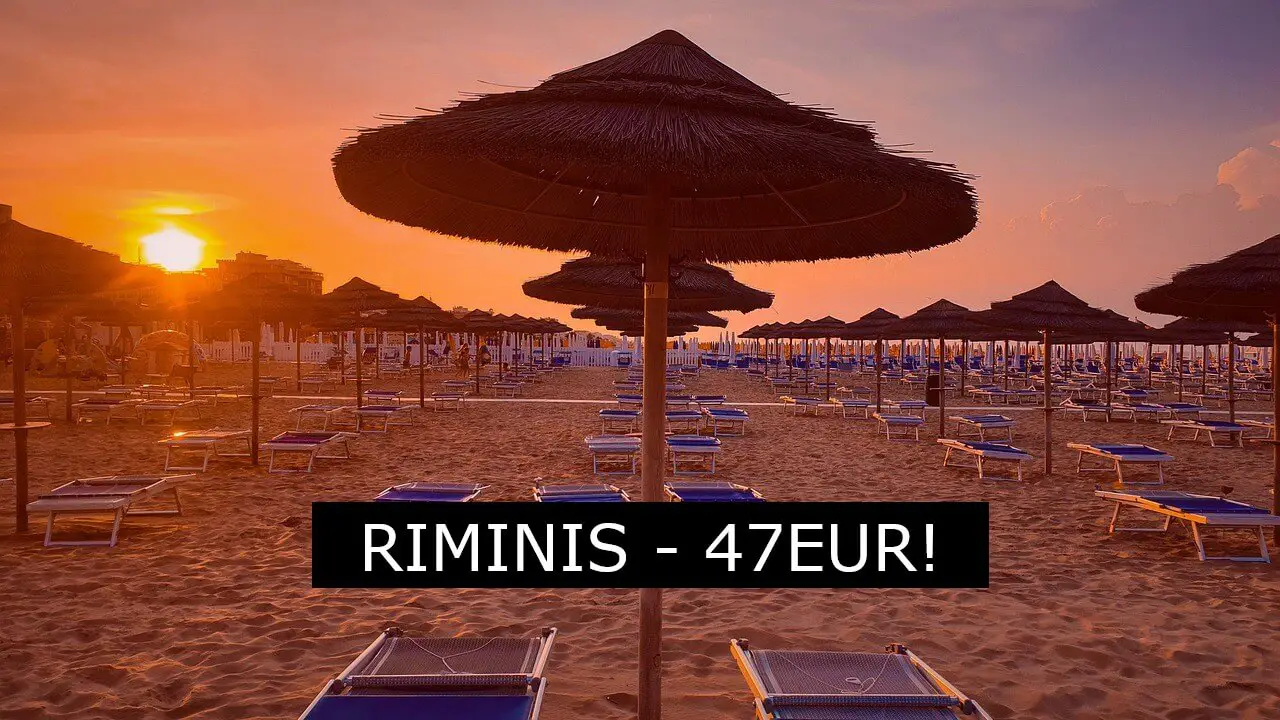Skrendam pigiai į Italiją? Pigūs skrydžiai Kaunas - Riminis nuo 47 Eur į abi puses!
