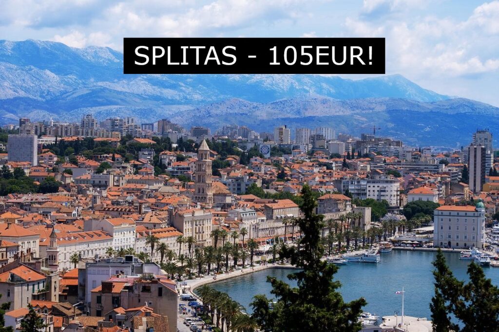 Skrendam pigiai į Kroatiją? Pigūs tiesioginiai skrydžiai į Splitą iš Vilniaus nuo 105Eur į abi puses!
