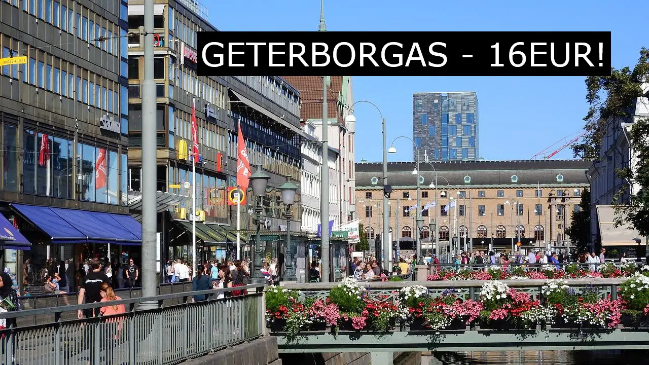 Skrendam pigiai į Švediją? Pigūs skrydžių bilietai į Geterborgą iš Kauno nuo 16Eur į abi puses!