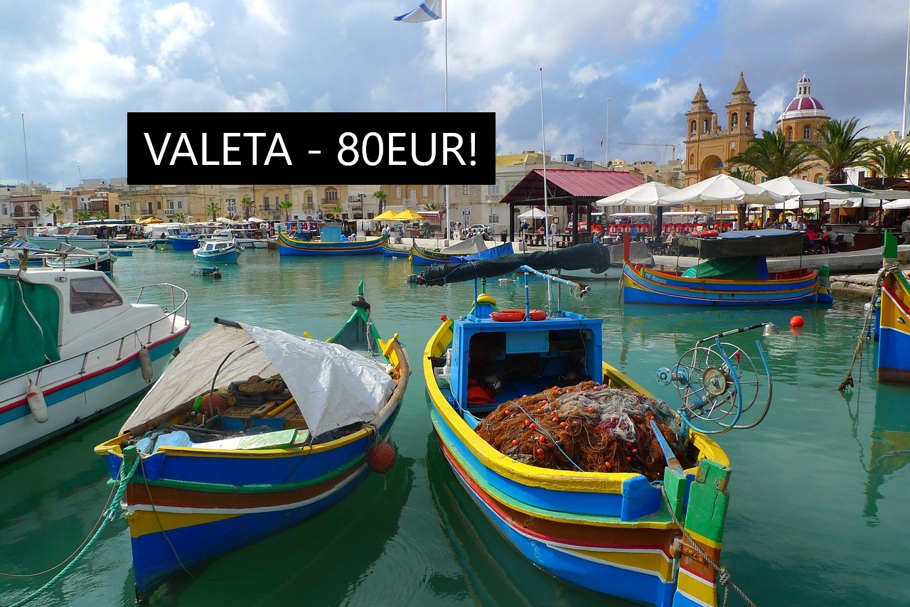 Skrendam pigiai į Maltą? Pigūs skrydžiai į Valetą iš Vilniaus nuo 80 Eur į abi puses!