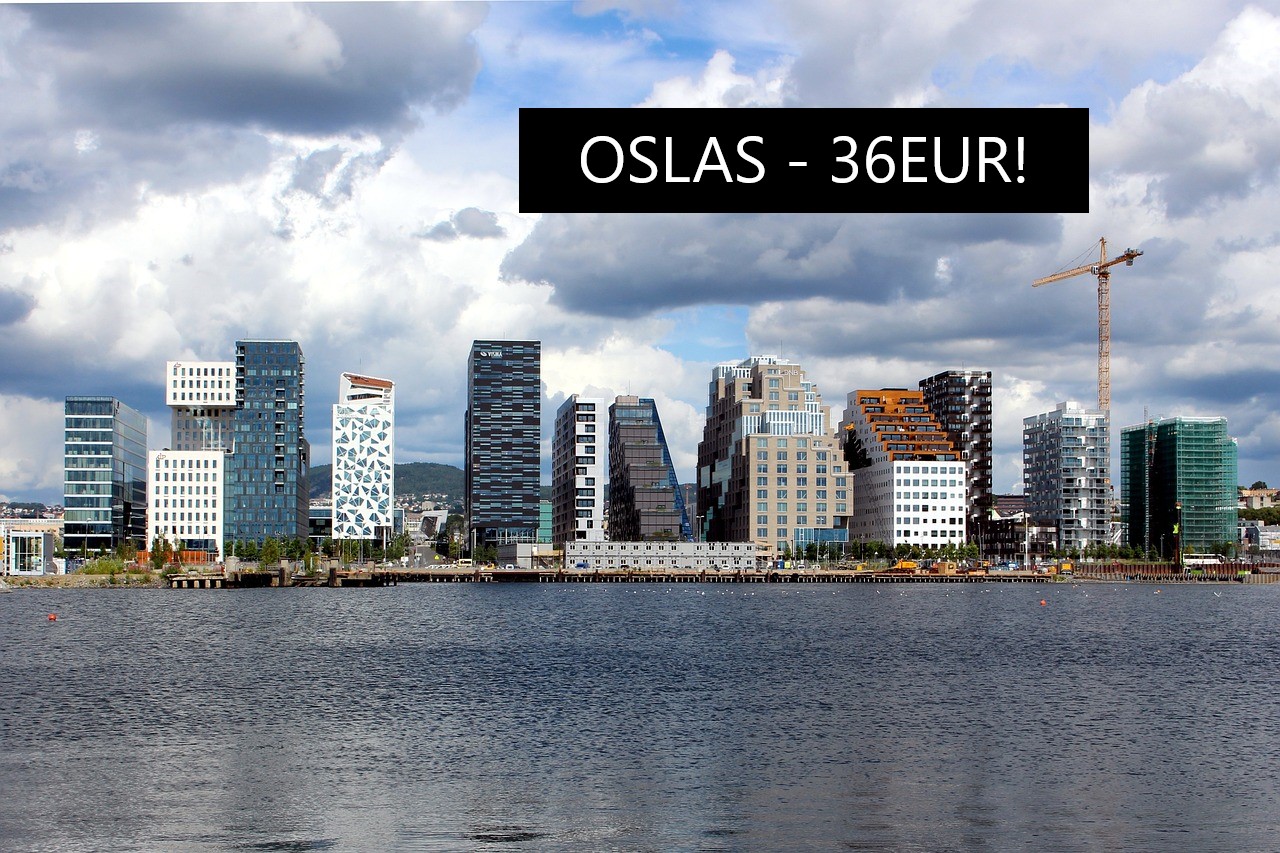 Skrendam pigiai į Norvegiją? Pigūs skrydžiai į Oslą iš Vilniaus nuo 36 Eur pirmyn ir atgal!