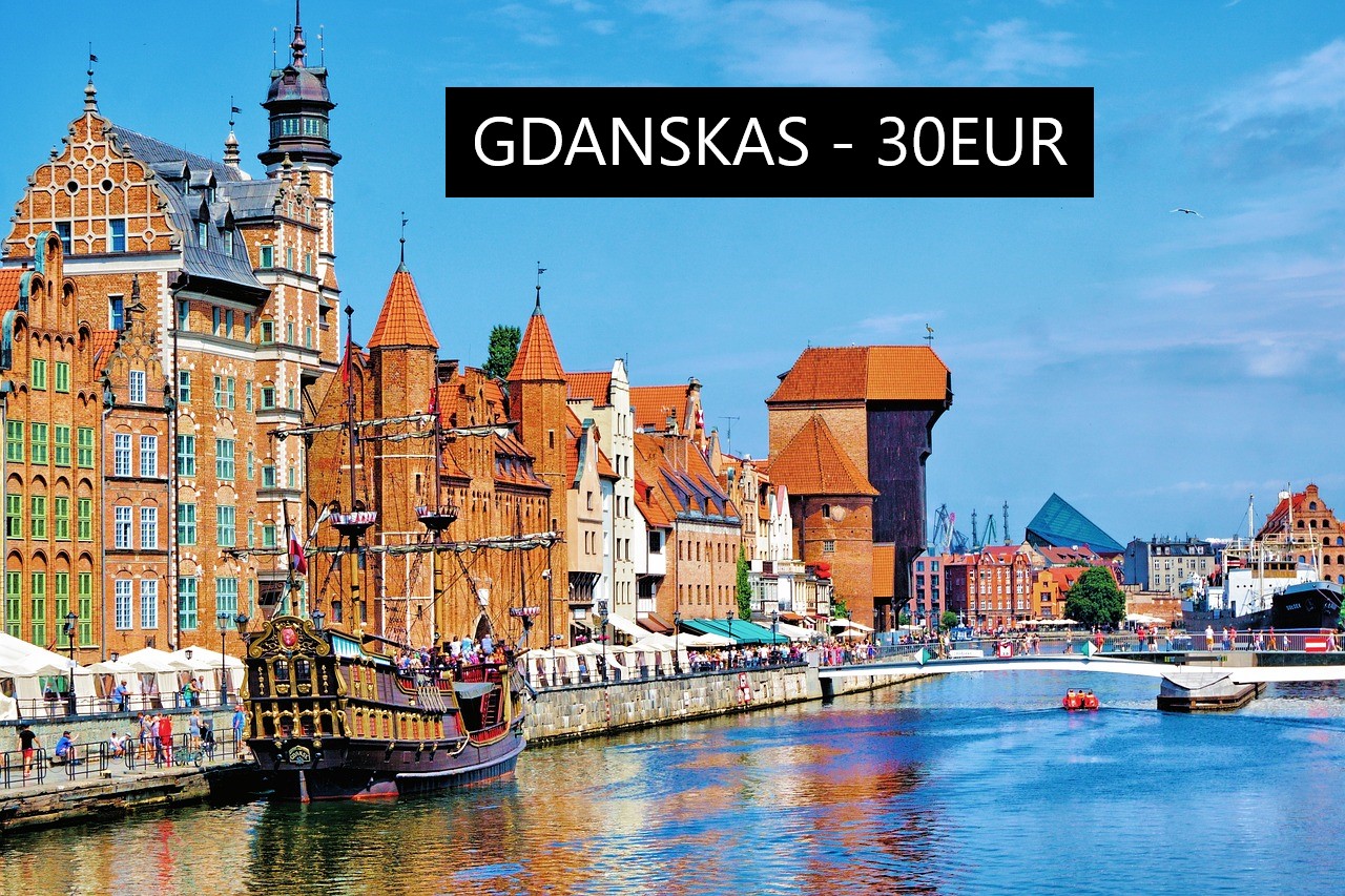 Skrendam pigiai į Lenkiją? Pigūs skrydžiai į Gdanską iš Rygos nuo 30 Eur į abi puses!